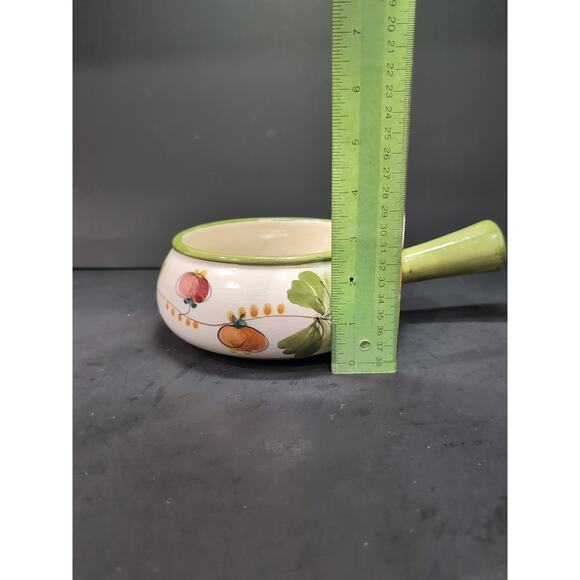 FTD Vintage Fondue Pot, Portugal Pottery, Floral Soup Bowl, Pottery, Soup Bowl - Picture 9 of 10